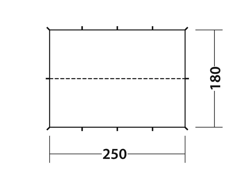 Robens Trail Tarp 2.5 x 1.8m in Green-2